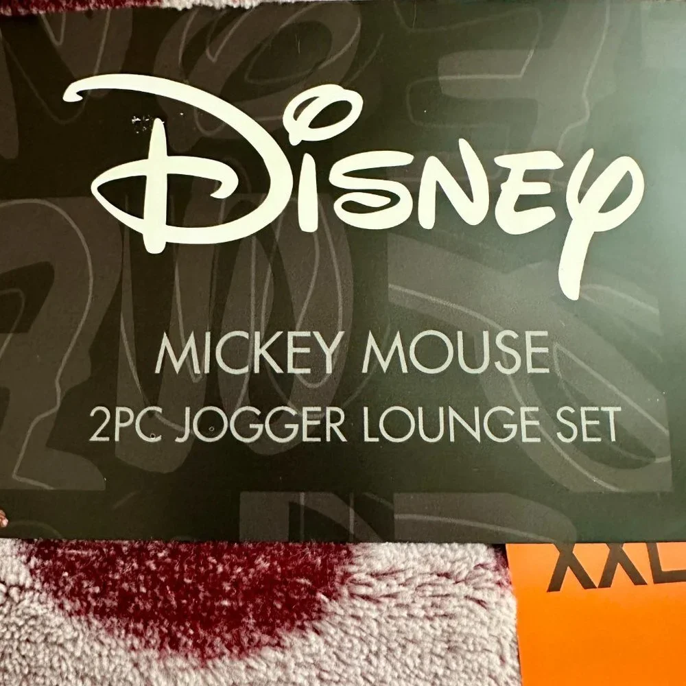 Disney Women's Mickey Mouse 2 Piece Fleece Pajama Loungewear Set  Size XXL Red - Picture 5 of 16